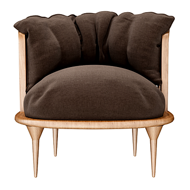 Stylish Vayne Armchair: Elegant Design, Premium Comfort 3D model image 1 