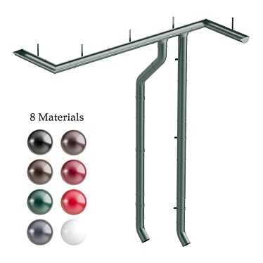 RainMaster Gutter System 3D model image 1 