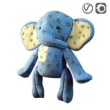 Cuddly Ollie Toy 3D model image 1 