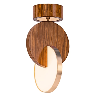 Glatt Wood CH: Stylish Design Lamp 3D model image 1 