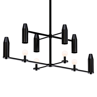 Elegance in Motion: Chamber Chandelier 3D model image 1 