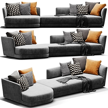 Verzelloni Lyndon: Modern Italian Sofa 3D model image 1 