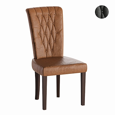 Sleek Modern Armchair 3D model image 1 