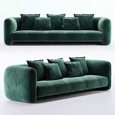 Vintage Collector's Jacob Sofa 3D model image 1 