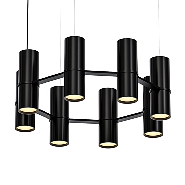 Cellight Octa: Stylish Hanging Lamp 3D model image 1 