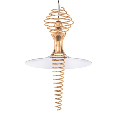 Golden Melodies: Sergi Ventura Pendant Light 3D model image 1 