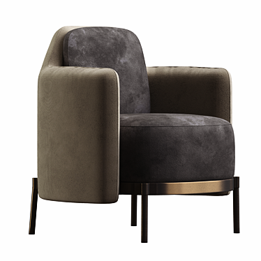 Luxury Corona Armchair 3D model image 1 