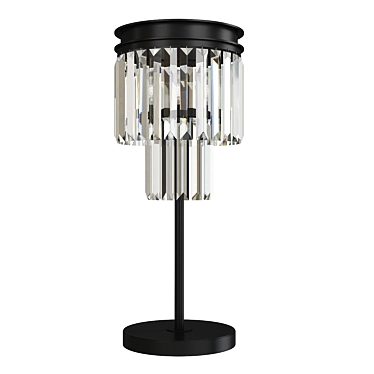 Elegant Palacial Bronze Table Lamp 3D model image 1 