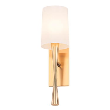 Elegant Brass Sconce 3D model image 1 