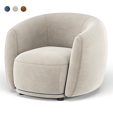 Pacific 2013 Armchair  Modern Elegance for Your Home 3D model image 1 