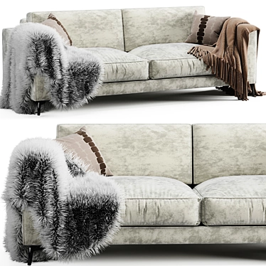 Elegant Orlando Sofa: Modern, Comfortable & Stylish 3D model image 1 