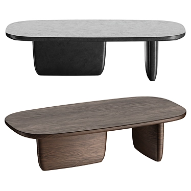Elegant Tobi Ishi Coffee Table 3D model image 1 