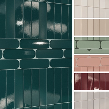 Wow Grace: Exquisite Compact Wall Tiles 3D model image 1 