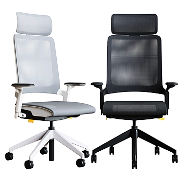 Kirn Office Chair - Adjustable Height, Stylish Design 3D model image 1 