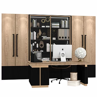 ErgoMax Office Furniture Set 3D model image 1 