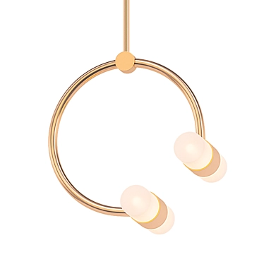 Minimalist Round Pendant Light 3D model image 1 