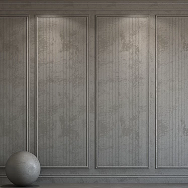 Decorative Plaster with Elegant Molding 3D model image 1 