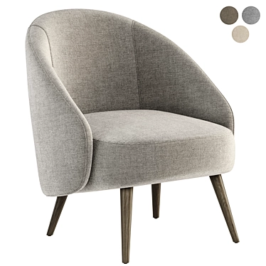 Elegant Aran Chair: Dynamic Design 3D model image 1 