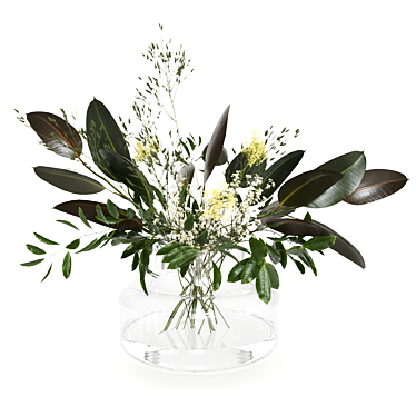 Nordic Charm: Scandinavian Bouquet 3D model image 1 