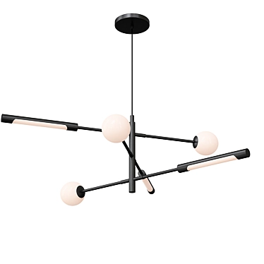 Elegant Runna Chandelier by Anzazo 3D model image 1 
