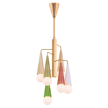 Vintage Stilnovo Pendant Lamp 3D model image 1 