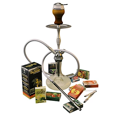 Affordable Hookah Kit 3D model image 1 