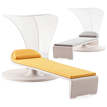 Dedon Summer Cloud Folding Beach Chair 3D model image 1 