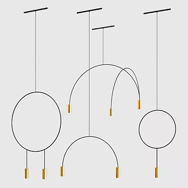 Elegant Illumination: Revolta Pendant 3D model image 1 