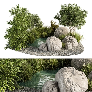 Nature's Haven: Backyard & Landscape Pound 3D model image 1 