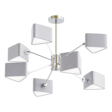 Stylish Freya FR5040PL Chandelier 3D model image 1 