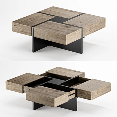 Elegant Lipscomb Coffee Table 3D model image 1 
