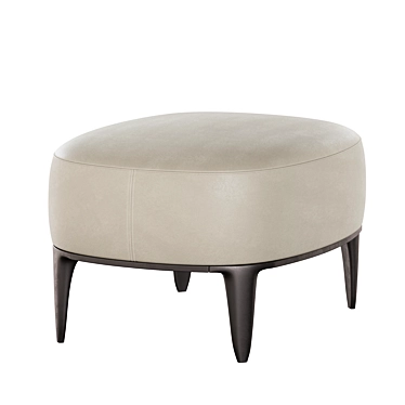 Elegant Poliform Gentleman Pouf 3D model image 1 
