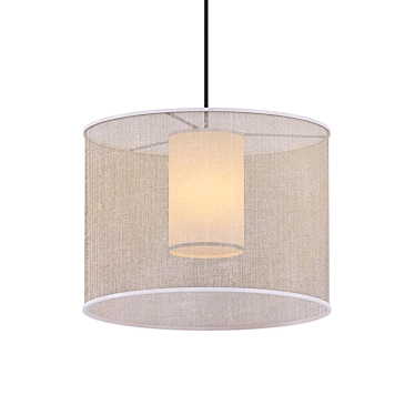 Elegant Moare Pendant Light 3D model image 1 