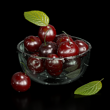 Juicy Cherry Drops 3D model image 1 