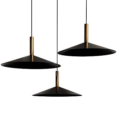 Modern Hanging Light Fixture 3D model image 1 