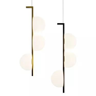 Elegant Arcanum Pendant Lights 3D model image 1 