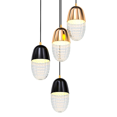 Elegant Grape Design Lamps 3D model image 1 