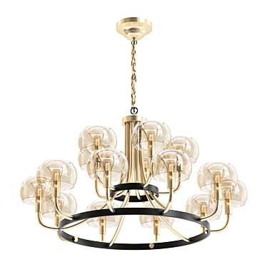 Elegant Emi Celine Chandelier 3D model image 1 