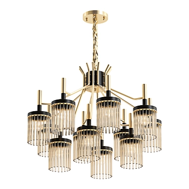 Luminous Lanza Chandelier 3D model image 1 