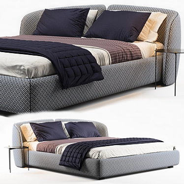 Luxury Millimeter-Sized Bed 3D model image 1 