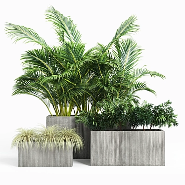 Modern textured rectangle planter