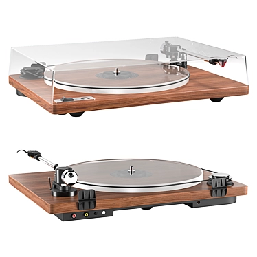 Sleek CB2 U-Turn Turntable: Orbit Edition 3D model image 1 