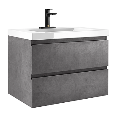 Monterey Floating Vanity - Stylish and Functional 3D model image 1 