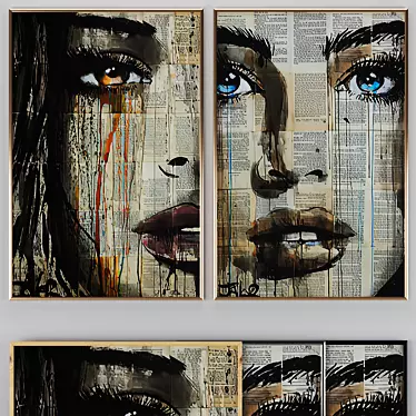 Stunning Framed Canvas Painting.| Aliexpress 3D model image 1 