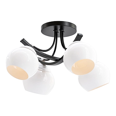 Elegant Ceiling Chandelier Yvette 3D model image 1 