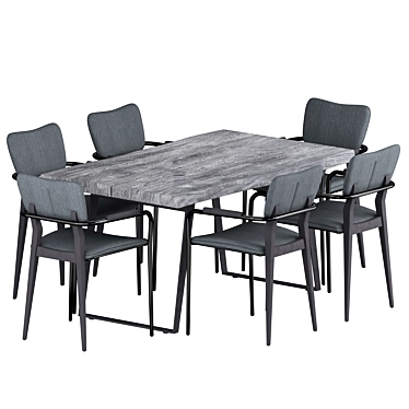 Elegant Klee Dining Set 3D model image 1 