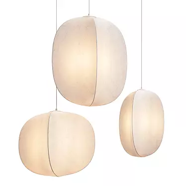 Nature-inspired Pendant Light 3D model image 1 