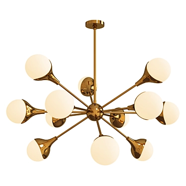 Elegant Augustus Chandelier 3D model image 1 