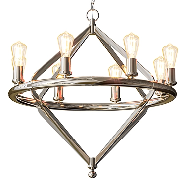 Sleek Archer Chandelier 3D model image 1 