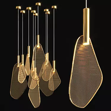 Fanlight: Striking Pendant Light 3D model image 1 